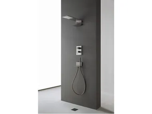 3.6 - Stainless steel shower set with overhead shower _ Rubinetterie Treemme